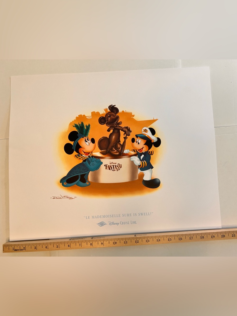 Disney Cruise Line Mickey & Minnie Lithograph